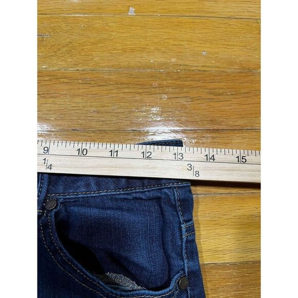 1822 Jeans Womens Size 4 Taylor Straight Blue High Rise Distressed Denim Casual - Picture 5 of 8